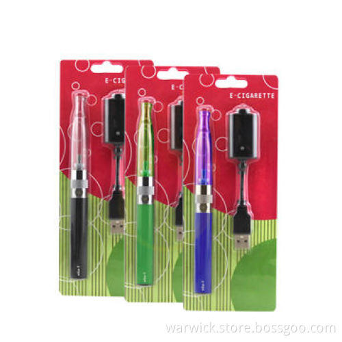 eGo h2 blister kit, 650/900/1,100mAh, 2.0mL bottom coil, rebuildable clearomizer